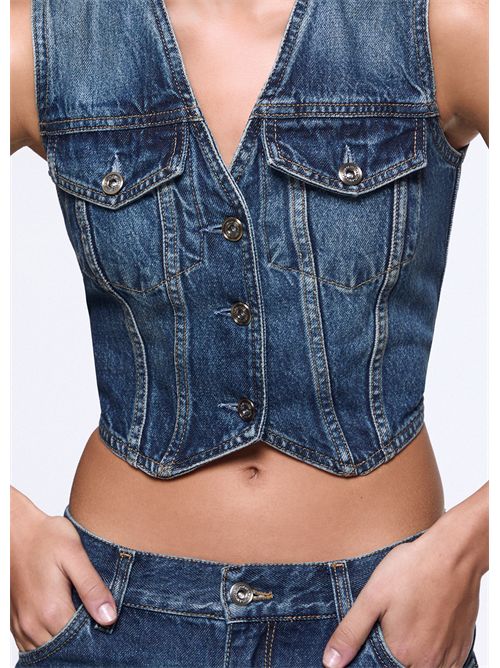 Gilet in denim LIU JO | UF6502D0398/79158